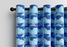 Cloudy Cosmos, Calm Blues - Made to Measure Curtains - Image 12